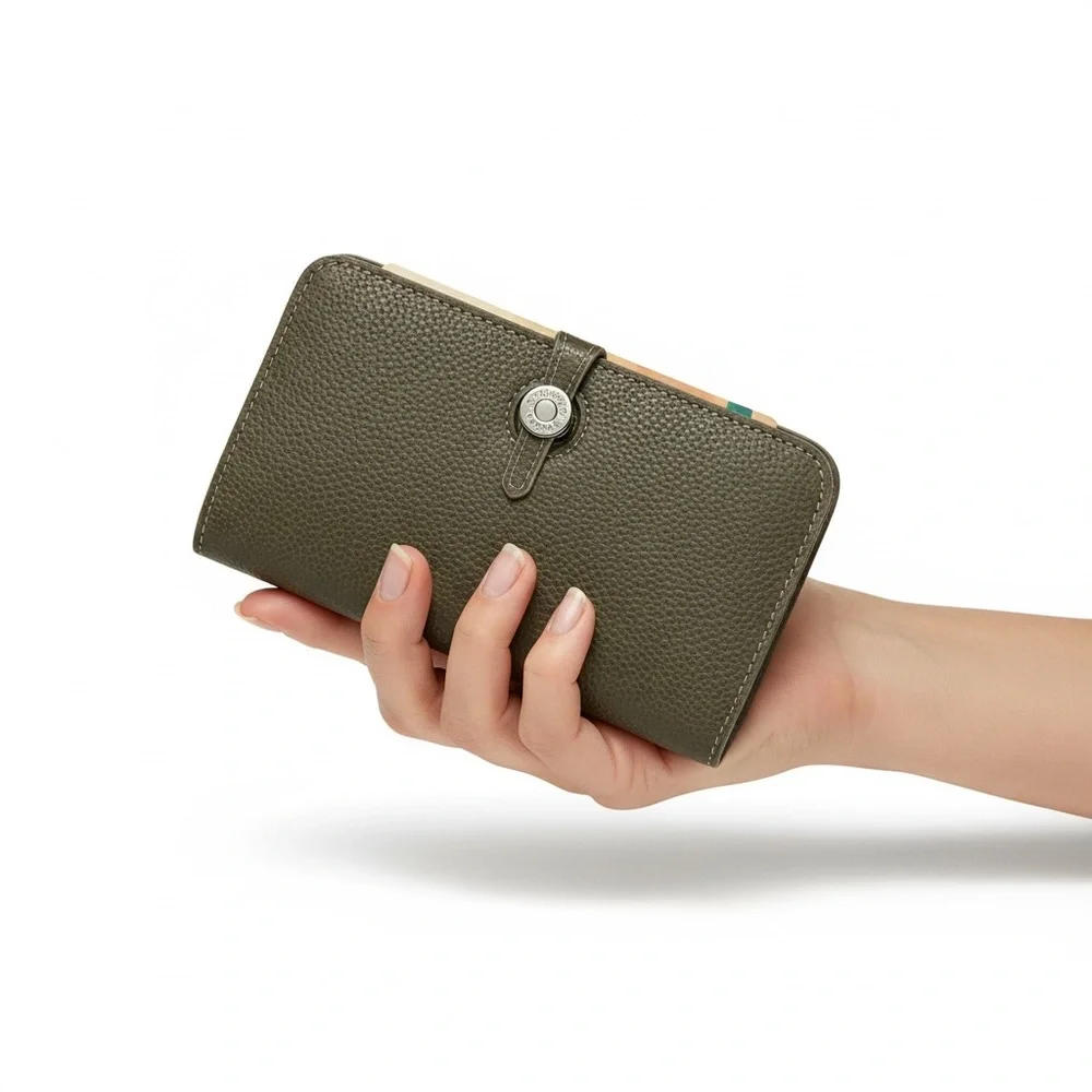 🆕 Luxury “HERMES” Style Dogon Compact wallet 🆕 - Picture 3 of 7